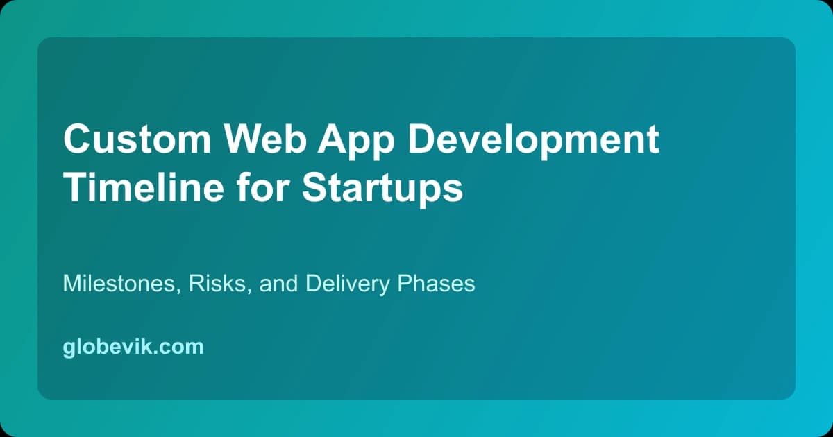 Custom web app timeline