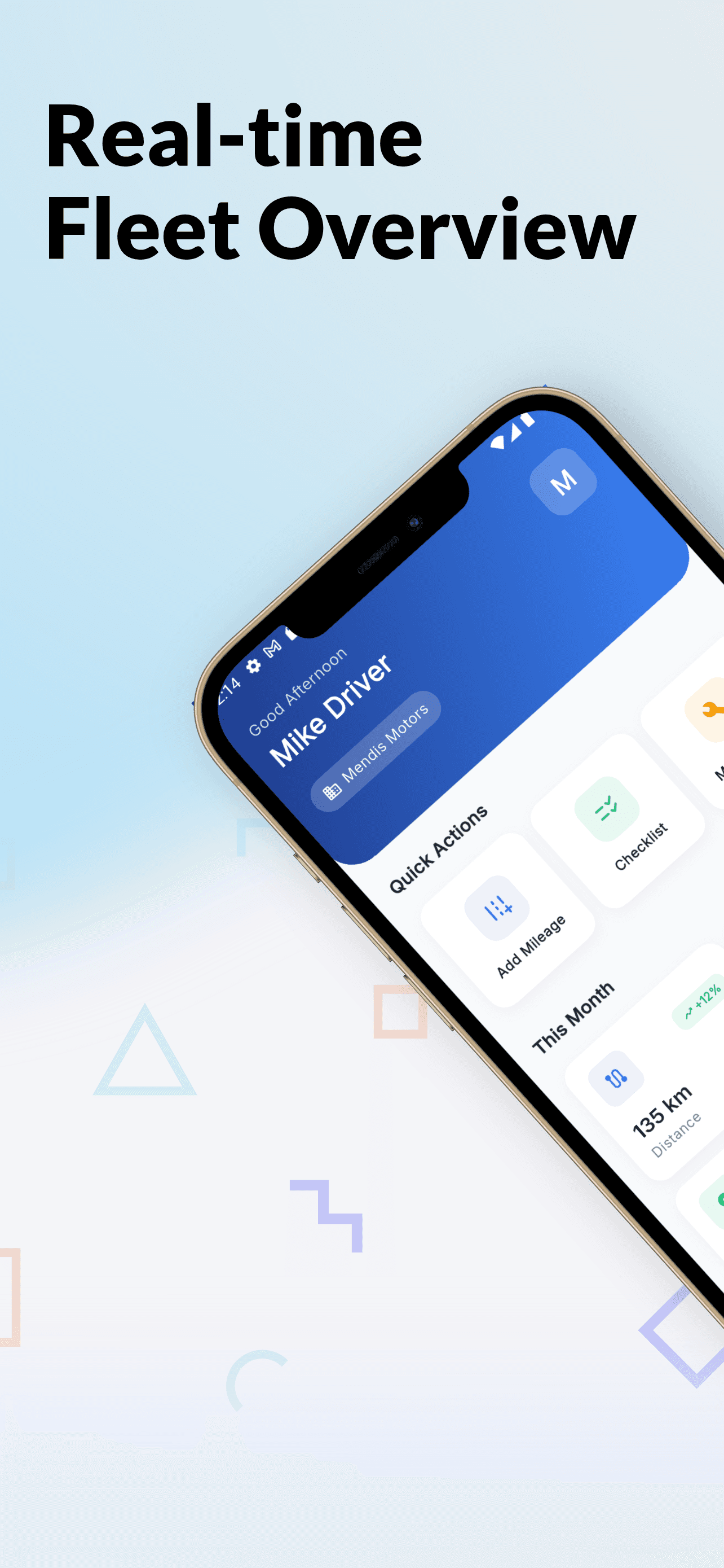 Fleetrix mobile home screen 6